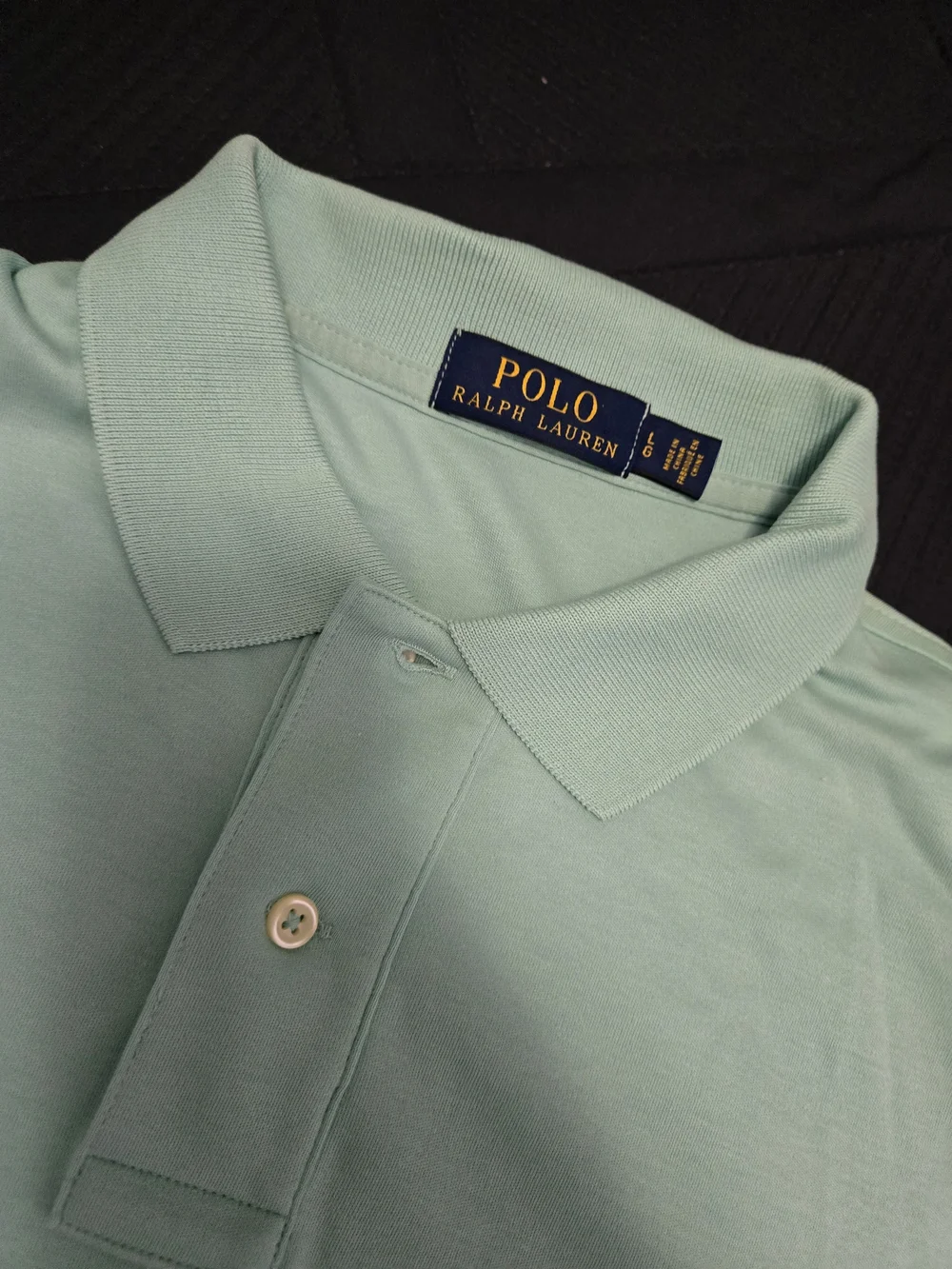 Polo by Ralph Lauren Men's Mint Green Classic Piqué Polo Shirt Size L